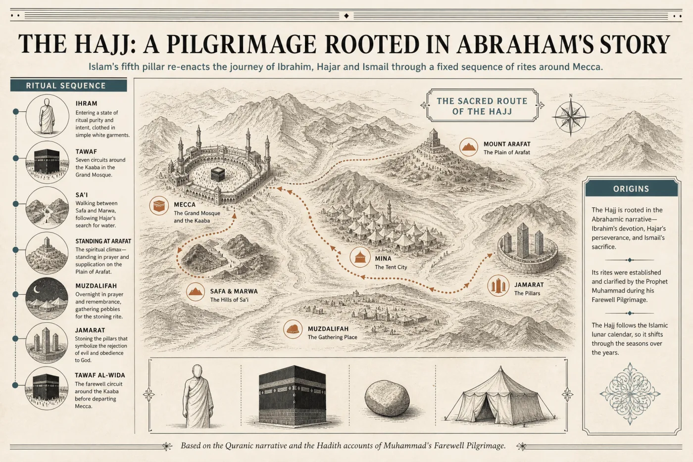 The Hajj — pilgrimage illustration